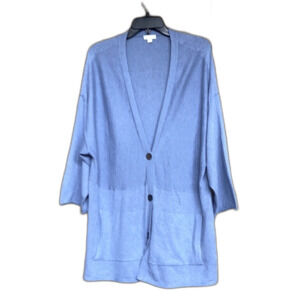 Pure Jill kimono oversized cotton cashmere cardigan sweater
